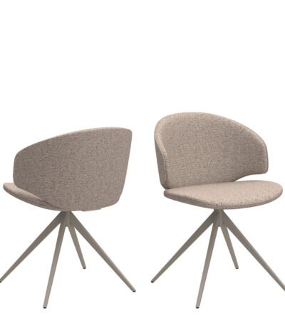 Ella Swivel Beige Dining Chair