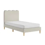Ellis Single Bed with Cloud Headboard Navy