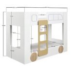 Eloise Bus Bunk Bed White - Image 5