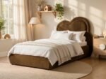 Elyna Single Upholstered Bed with Cloud Headboard