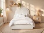 Elyna Single Upholstered Bed with Cloud Headboard - Image 6