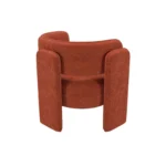 Emery Fabric Accent Chair Burnt Orange