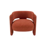 Emery Fabric Accent Chair Burnt Orange
