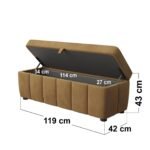 Emilie Ottoman Blanket Box - Image 5