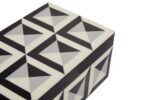Eriskay Black Grey and White Rectangular Trinket Box
