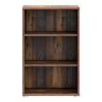 Essential Low Narrow 2 Shelf Bookcase in Vintage Oak
