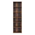 Essential Narrow 5 Shelf Bookcase in Vintage Oak