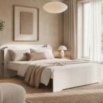 Evie Wooden Bookcase Bed with Headboard Shelves