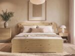 Evie Wooden Bookcase Bed with Headboard Shelves - Image 3