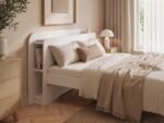 Evie Wooden Bookcase Bed with Headboard Shelves - Image 6