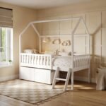 Explorer Single Mid Sleeper House Bed with Safety Rails & Toy Box - Image 2