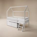 Explorer Single Mid Sleeper House Bed with Safety Rails & Toy Box - Image 4