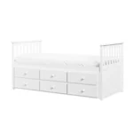 Finley Captain's Bed White