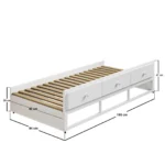 Finley Captain's Bed White