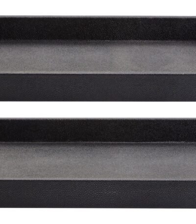 Foula Set of 2 Black Shagreen Effect Trays