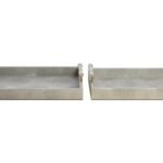 Foula Set of 2 Grey Shagreen Effect Trays