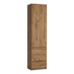 Fribo Tall Narrow 1 Door 3 Drawer Cupboard