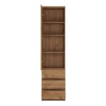 Fribo Tall Narrow 1 Door 3 Drawer Cupboard