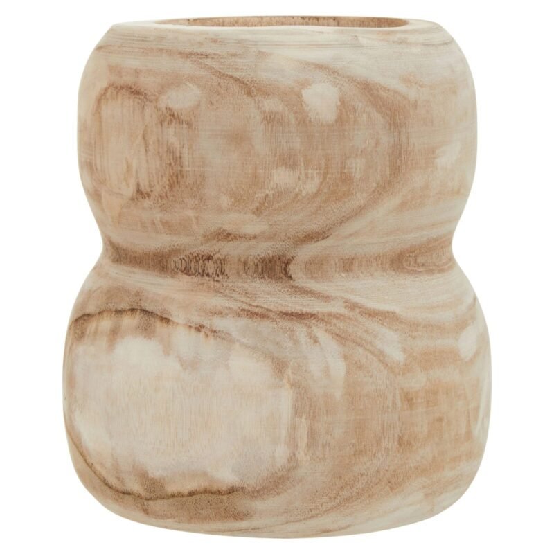 Gigha Natural Wooden Vase