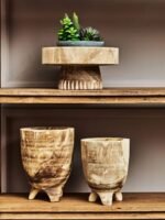 Gigha Small Natural Wooden Planter