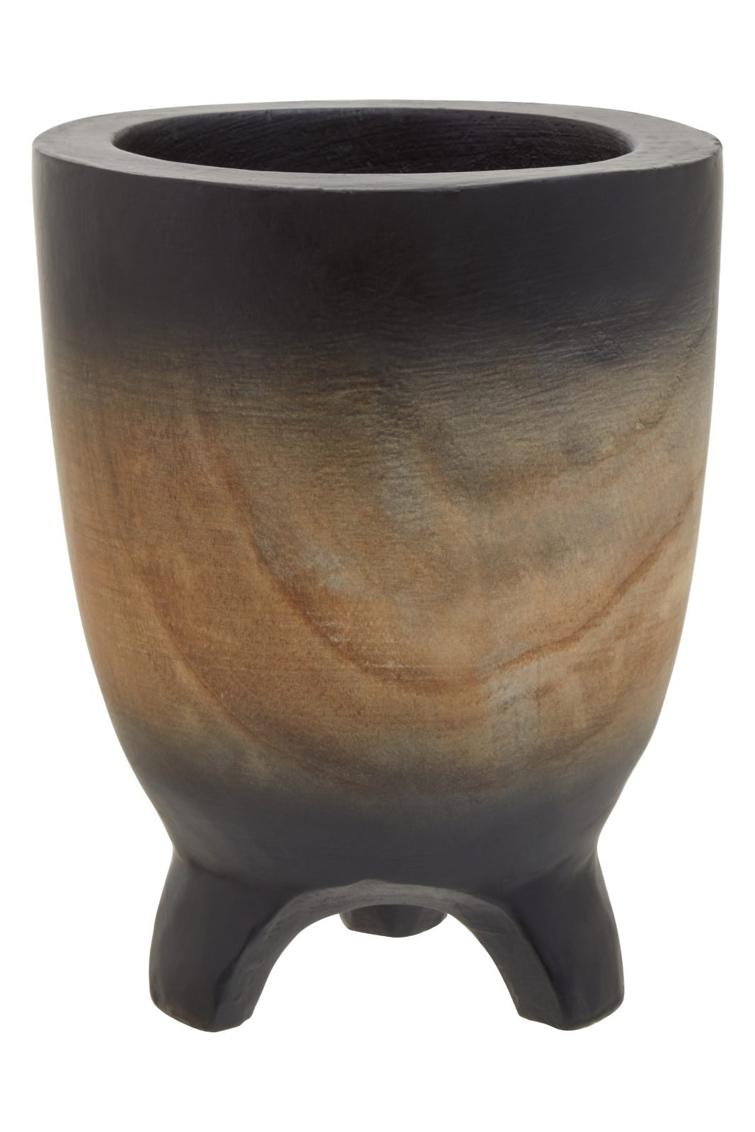 Gigha Small Wooden Black Ombre Planter Gigha Small Wooden Black Ombre Planter