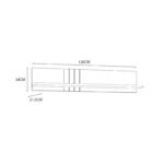 Grafton Wall Shelf In Cream and Oak