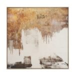 Harris Abstract Gold Foil Square Wall Art