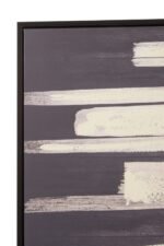 Harris Black and Natural Canvas Wall Art