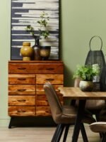 Harris Black and Natural Canvas Wall Art