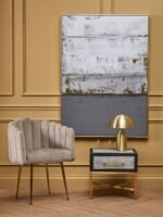 Harris Grey and Gold Foil Wall Art