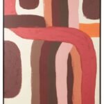Harris Multi Coloured Abstract Brushstroke Design Wall Art