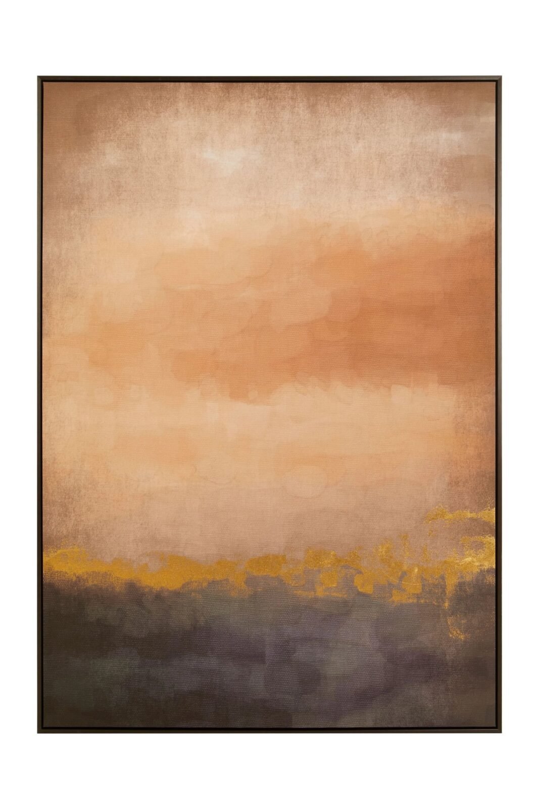 Harris Pink and Mauve Ombre Abstract Wall Art with Gold Accent Harris Pink and Mauve Ombre Abstract Wall Art with Gold Accent