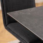Heaven Dining Table with Ceramic Black Top 135cm