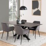 Heaven Dining Table with Ceramic Black Top 200cm