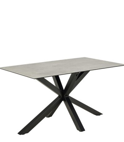 Heaven Dining Table with Ceramic Grey Top 135cm