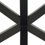 Heaven Dining Table with Ceramic Rusty Brown Top 135cm
