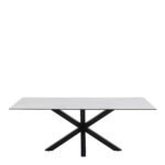 Heaven Dining Table with Ceramic White Top 200cm