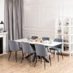 Heaven Dining Table with Ceramic White Top 200cm