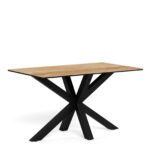 Heaven Dining Table with Wild Oak Ceramic Glass Top