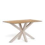 Heaven Dining Table with Wild Oak Ceramic Glass Top