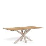 Heaven Dining Table with Wild Oak Ceramic Glass Top