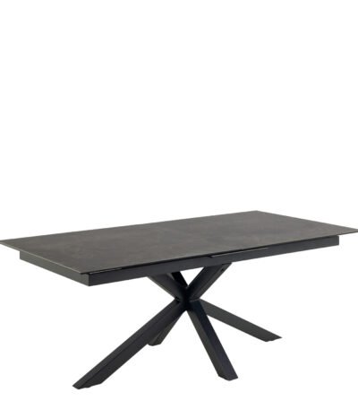 Heaven Extendable Dining Table with Ceramic Black Top 200cm