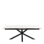 Heaven Extendable Dining Table with Ceramic White Top 200cm