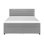 Heybrook 4 Drawer Fabric Bed Frame Grey