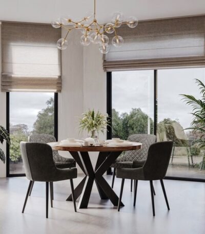 Hoxton Sheesham Round Dining Table