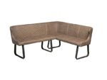 Hoxton Tan Corner Bench - Right Hand