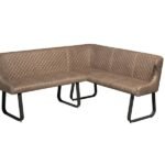 Hoxton Tan Corner Bench - Right Hand