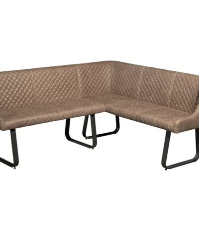 Hoxton Tan Corner Bench - Right Hand