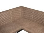 Hoxton Tan Corner Bench - Right Hand