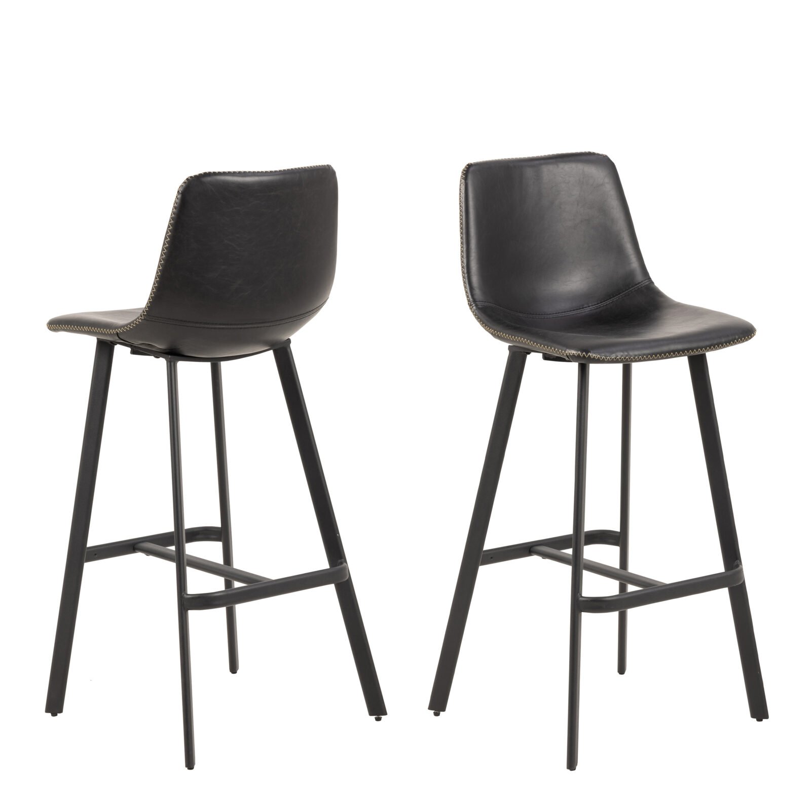 I_Oregon Bar Chair in Black Set of 2 I_Oregon Bar Chair in Black Set of 2